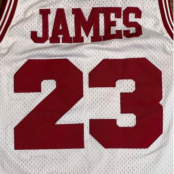 Nike LeBron James Cavaliers #23 Jersey White XL NBA Basketball - Picture 7 of 16